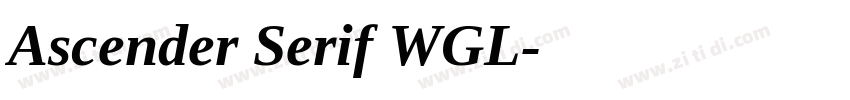 Ascender Serif WGL字体转换